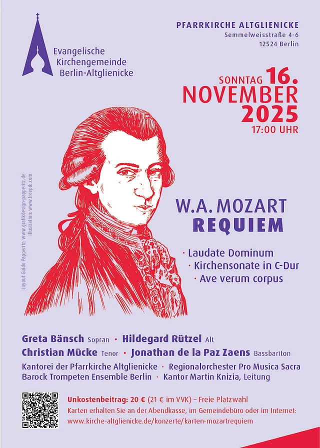 Plakat des Mozartrequiems am 16.11.2025